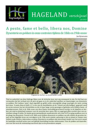 Dysenterie en pokken in onze contreien tijdens de 18de en 19de eeuw