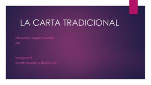 La Carta Tradicional