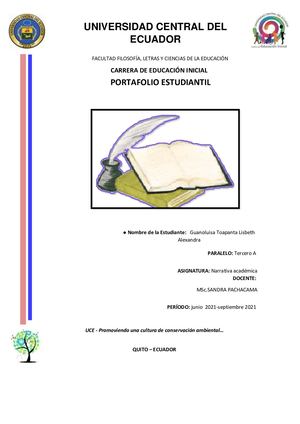 Guanoluisa Toapanta Lisbeth Alexandra Portafolio Narrativa Academica