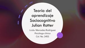 Aprendizaje Sociocognitivo Rotter