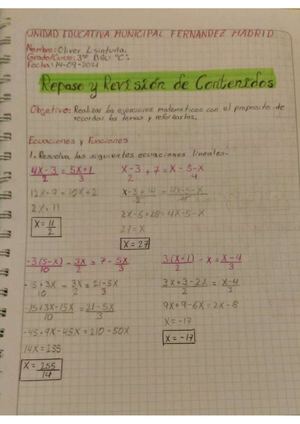REPASO Y REVISIÓN DE CONTENIDOS-OLIVER LISINTUÑA 3ro BGU "C"