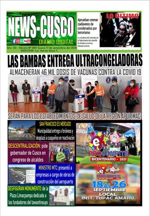 DIARIO NEWS CUSCO 17 De Setiembre