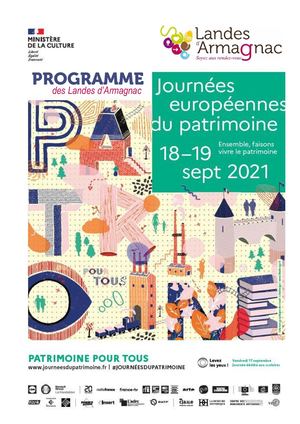 Journées Européennes du Patrimoine 21 Programme Landes d'Armagnac