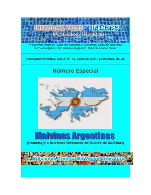 N° 13 Malvinas Argentinas 1a Edición (Junio 2021)