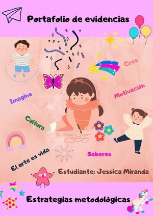 Portafolio De Estrategias Metodológicas Miranda Jessica Quinto Semestre B
