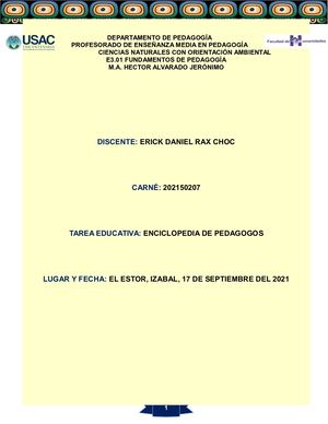 Enciclopedia Pedagogos Sem Ii 2021 Erick Daniel Rax
