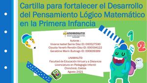 Cartilla Pensamiento Lógico Matemático