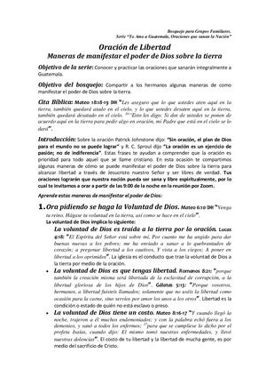 2 Oración De Libertad