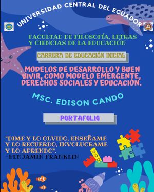 Aigaje Estefania Portafolio de Modelos de desarrollo y buen vivir.