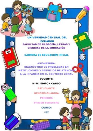 Diagnostico De Problemas En Instituciones Y Servicios De Aten