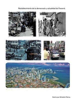 Restablecimiento de la democracia y actualidad de Panamá