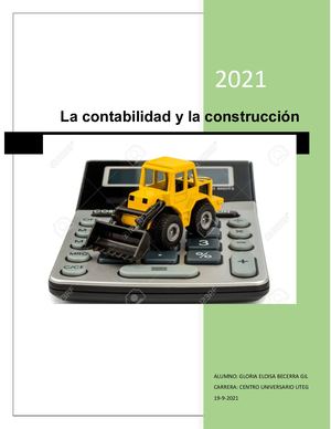 La Contabilidad Y La Construcción