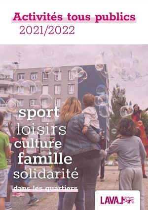 Plaquette d'activités Maisons de quartier 2021-2022