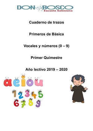 0 Carátulas Para Libros De Trazos Primero De Básica 2019 2020imp