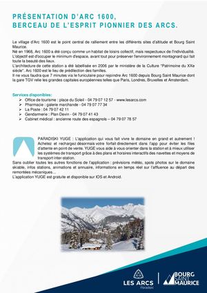 Présentation Arc 1600