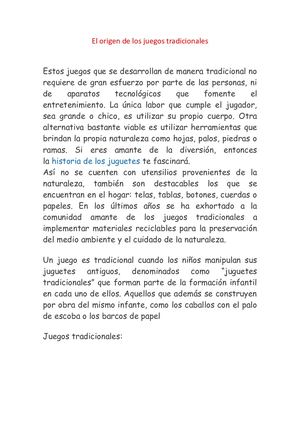 El Origen De Los Juegos Tradicionales (1)