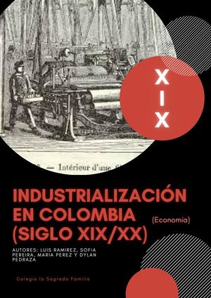 Industrialización En Colombia (Siglo Xixxx)