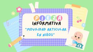 Pieza Informativa Movilidad Articular