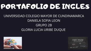 Portafolio De Ingles
