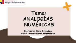 Clase 4 Analogías Numéricas