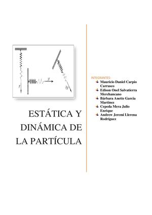 Unidad 5 Estática Y Dinámica De La Partícula