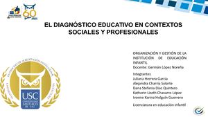 El Diagnóstico Educativo En Contextos Sociales Y Profesionales (1)