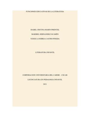 Funcion Educativa De La Literatura