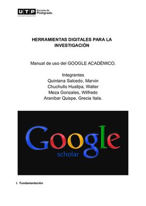 Herramientas Digitales Para La Investigación