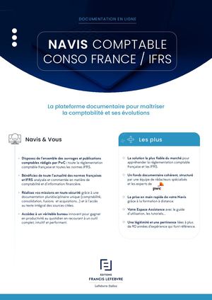 Plaquette Navis Comptable Conso France Ifrs