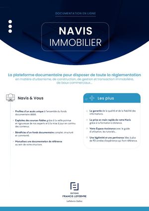 Plaquette Navis Immobilier