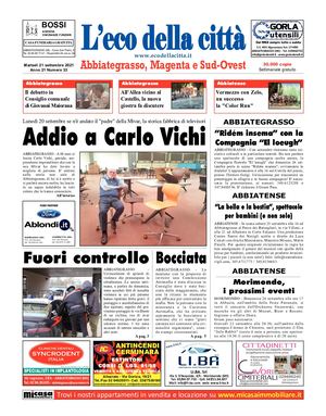 L'eco della città del 21 settembre 2021
