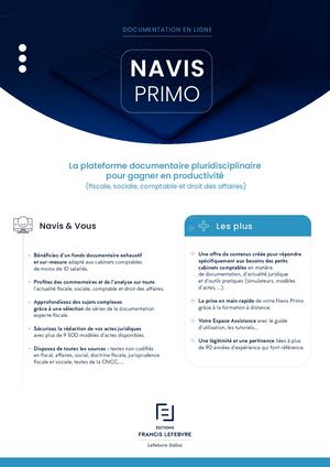 Plaquette Navis Primo