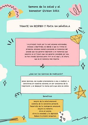 Tomate un respiro y pinta un mándala