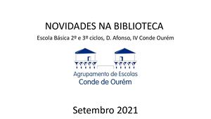 Novidades BE Setembro 21