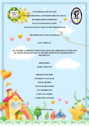 Guia Virtual Lapbook Trabajo Grupal