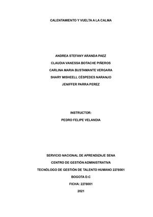 Calentamiento Y Vuelta A La Calma (2)