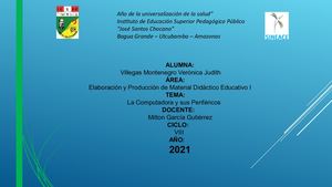 Diapositivas De Los Periféricos En La Computadora