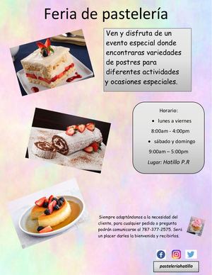 Feria De Pastelería Flyer