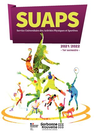 Brochure Suaps 2021 2022 1er Semestre