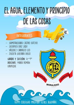 Diptico cuidados del agua e infiltracion