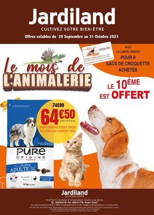 Catalogue JARDILAND - Le mois de l'animalerie