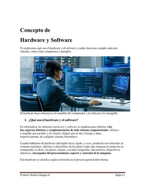 Concepto De Hardware Y Software