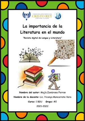 Revista De Lengua Y Literatura