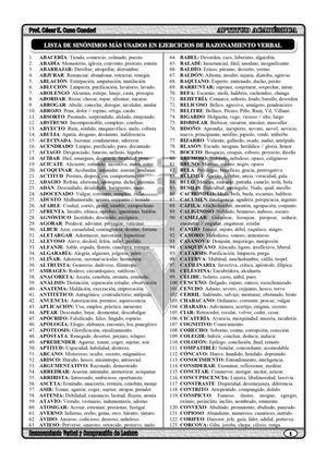 Lista De 500 Sinónimos