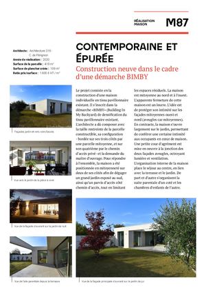 Maison neuve - Contemporaine et épurée