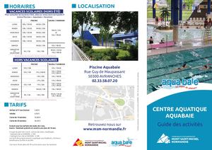 Guide Des Activités Plaquette Présentation Aquabaie