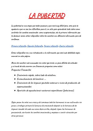 La Pubertad