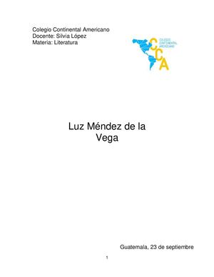 Luz Mendez De La Vega