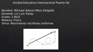 Movimiento Rectiliano Uniforme