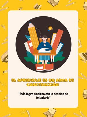 El Apredizaje Es Un Arma De Construcción